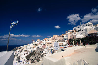 High angle shot of townscape