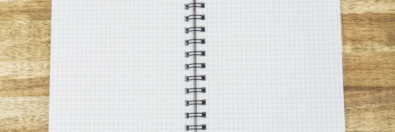 Full frame shot of spiral notebook