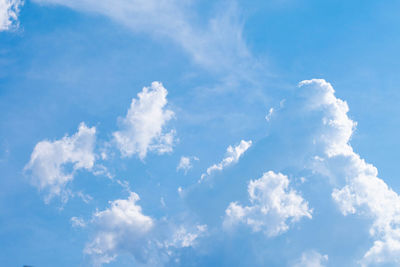 Low angle view of clouds in sky