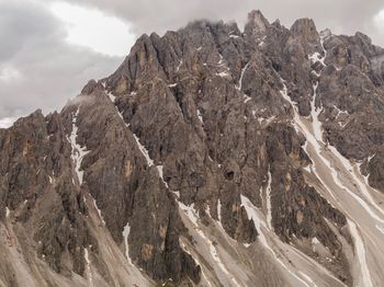 Panoramic view of rocky mountains against sky