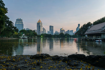 River with buildings in background