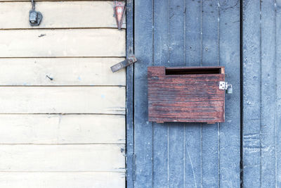 Close-up of door