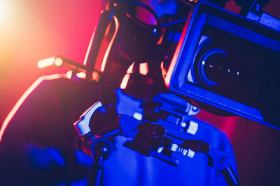 Close-up of security camera