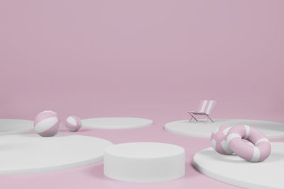 High angle view of candies on table