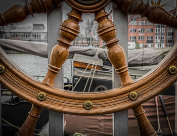 Low section of man on boat
