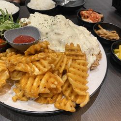 Close-up of food in plate on table