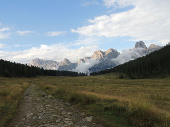 Scenic view of landscape against sky