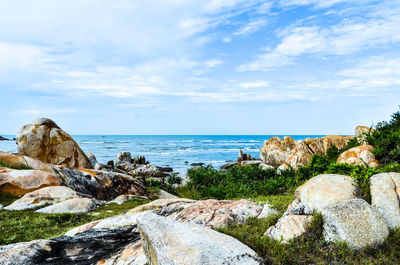 Scenic view of sea against sky