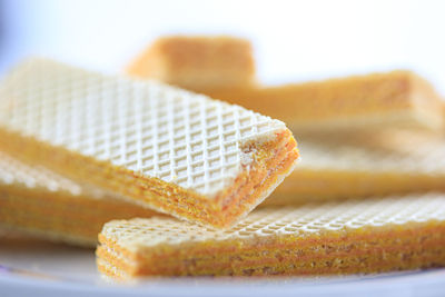 Close-up of cake on table