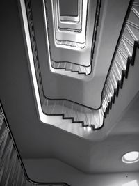 Low angle view of spiral staircase