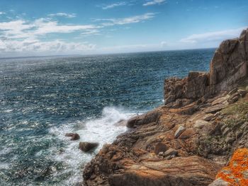 Scenic view of sea against sky