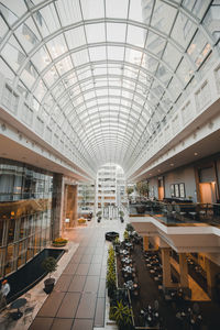 Interior of shopping mall