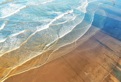 High angle view of sea shore