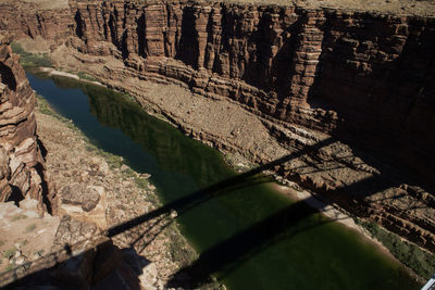 High angle view of water