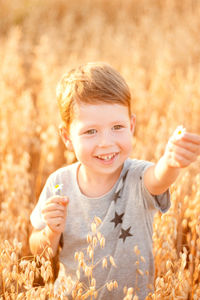 Portrait of smiling boy