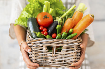 Close-up of food in basket