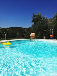 Swimming pool in sea