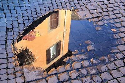 View of brick wall