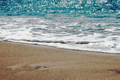 Scenic view of sea waves