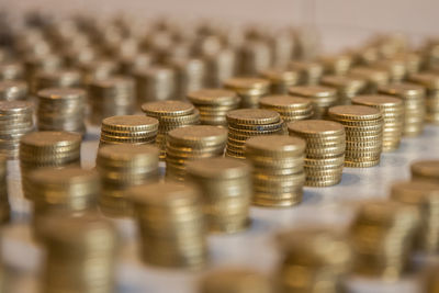 Close-up of coins