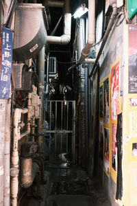 Alley amidst buildings in city