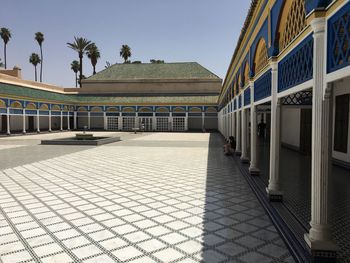 Exterior of building against clear sky