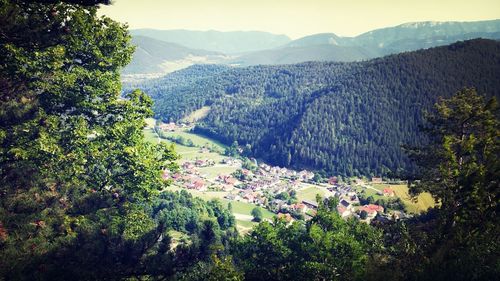 Scenic view of mountains