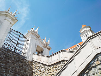 Low angle view of building against sky