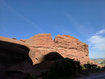 Rock formations on mountain