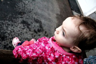 Portrait of cute baby girl