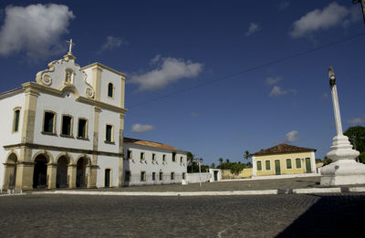 Low angle view of building against sky