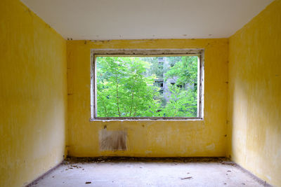 Interior of abandoned house