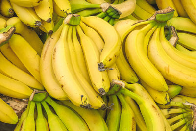 Full frame shot of bananas for sale in market