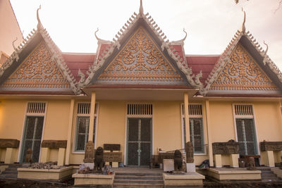 Low angle view of building against sky