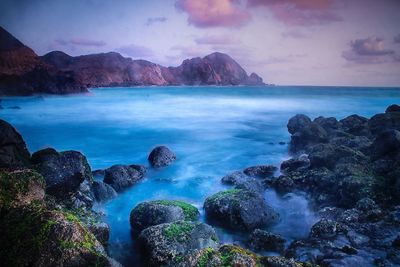 Scenic view of sea against sky