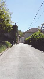 View of city against clear sky