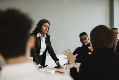 People at business meeting