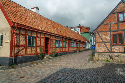 Houses in city