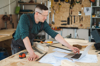 Man working in workshop