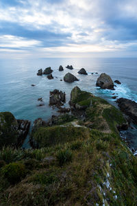 Nugget point at sunrise, new zealand