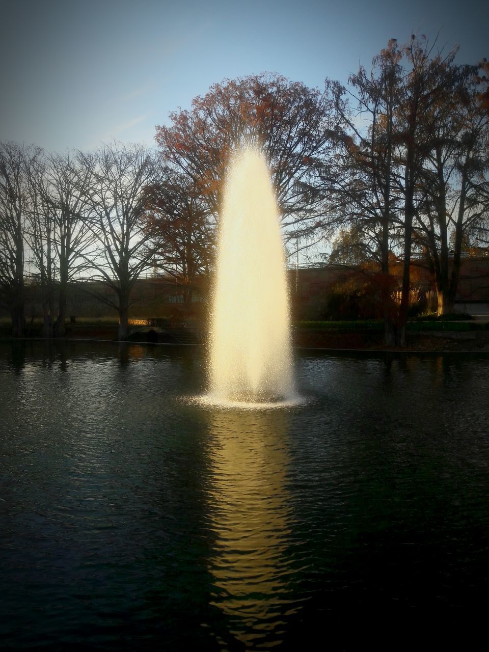 WATER FOUNTAIN AGAINST SKY