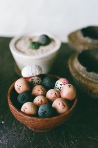 Close-up of food on table