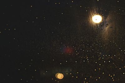 Scenic view of star field against sky at night