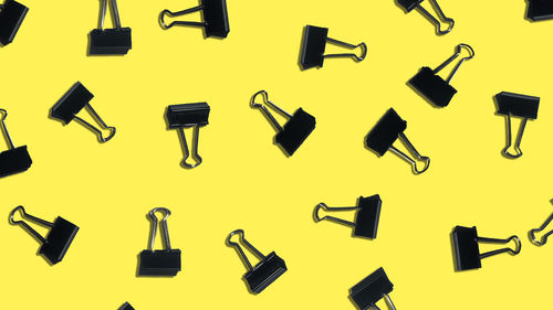 High angle view of various lights