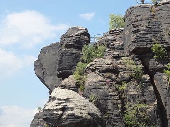 Low angle view of old ruin