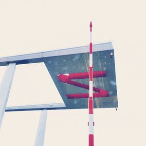 Low angle view of red wall