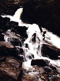 River flowing through rocks