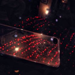 High angle view of illuminated christmas lights on street