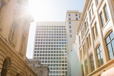 Tacoma, washington, usa. april 2021. buildings in downtown on a sunny day