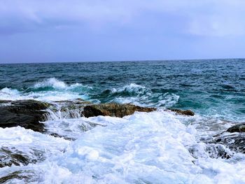 Scenic view of sea against sky